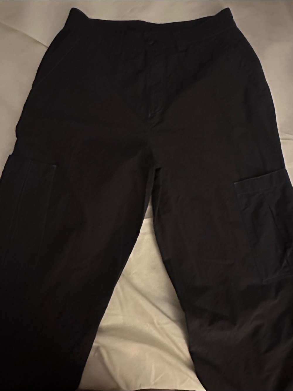 Zara Black Men's Cargo Pants with Side Utility Pockets